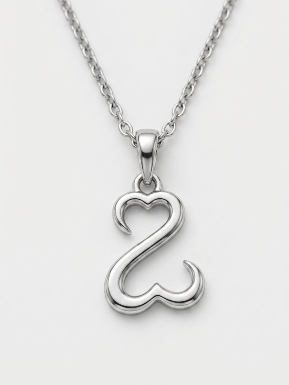 Kay Jewelers Silver Small Open Hearts Necklace with 18" Necklace